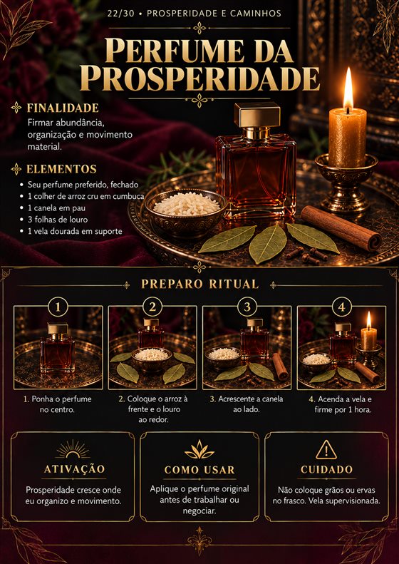 Amostra do ritual Perfume da Prosperidade