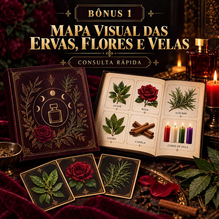 Bônus 1: Mapa Visual das Ervas, Flores e Velas