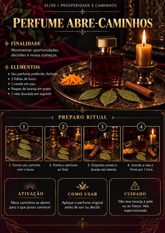 Ritual Perfume Abre-Caminhos - Coleção Prosperidade